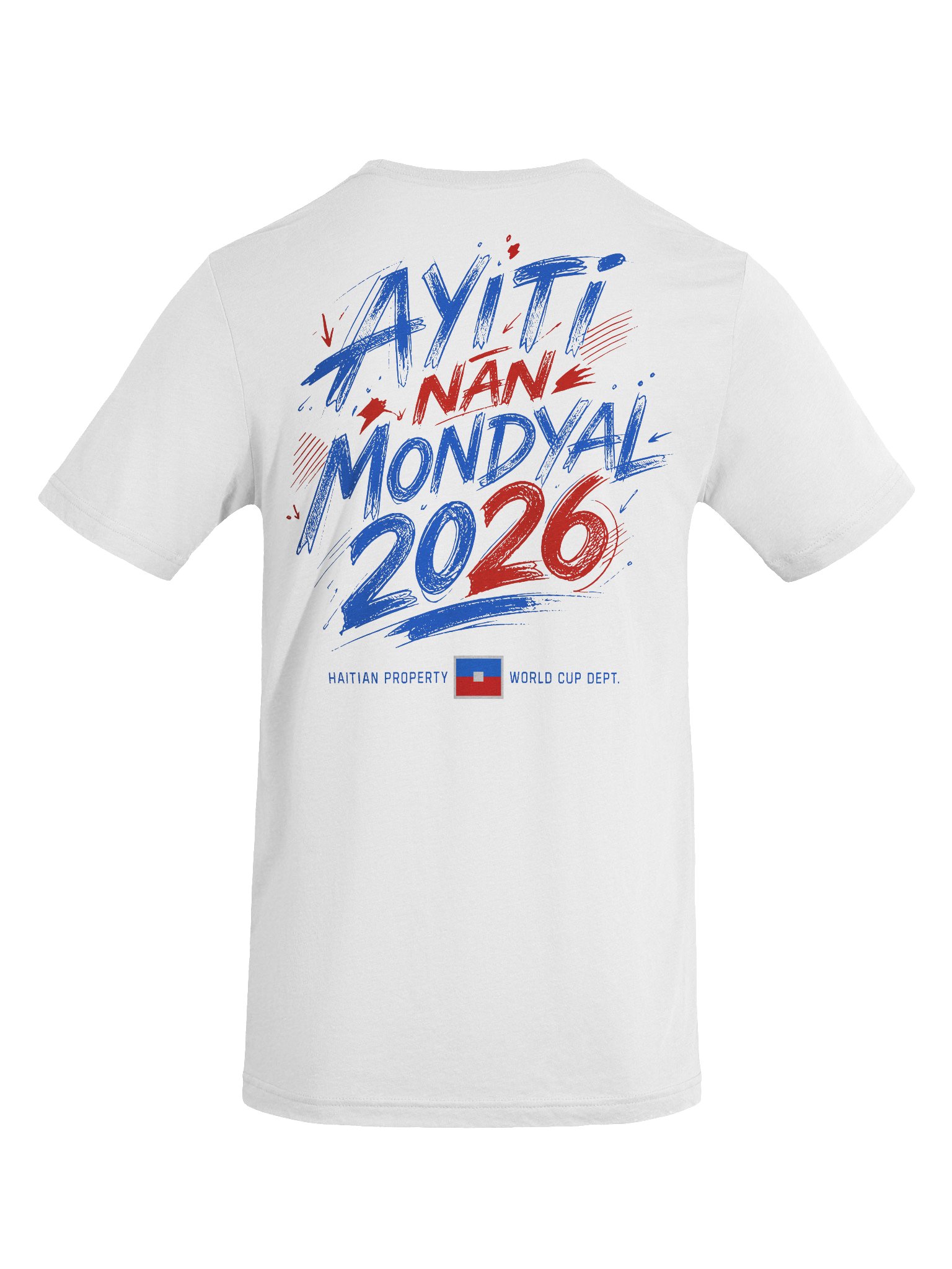 HAITI NAN MONDYAL 2026: Patriotic Tri-Blend Tee product image (10)