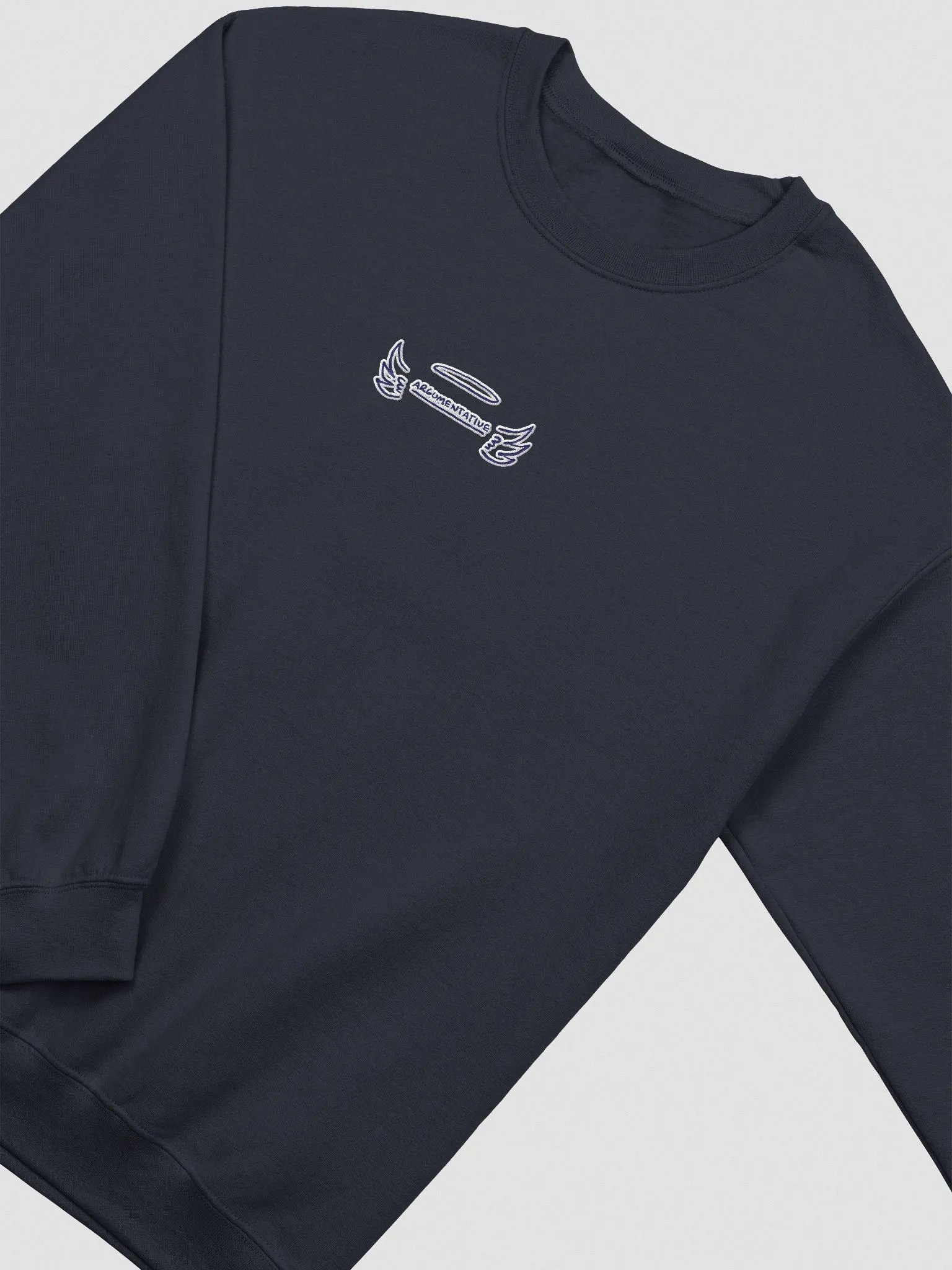 ANGELIC (navy bubble design) embroidered crewneck product image (1)