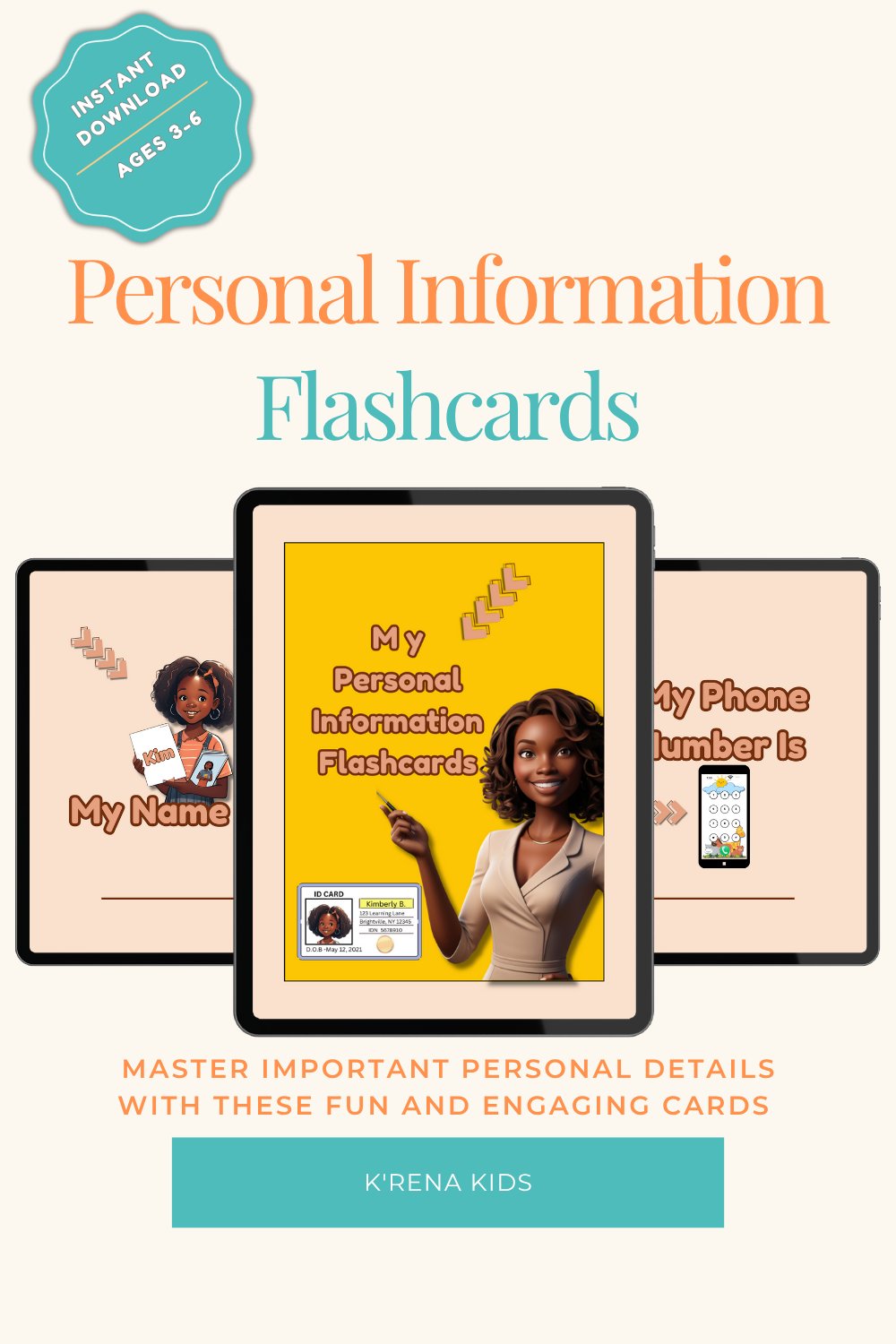 My Personal Information Flashcards product image (1)