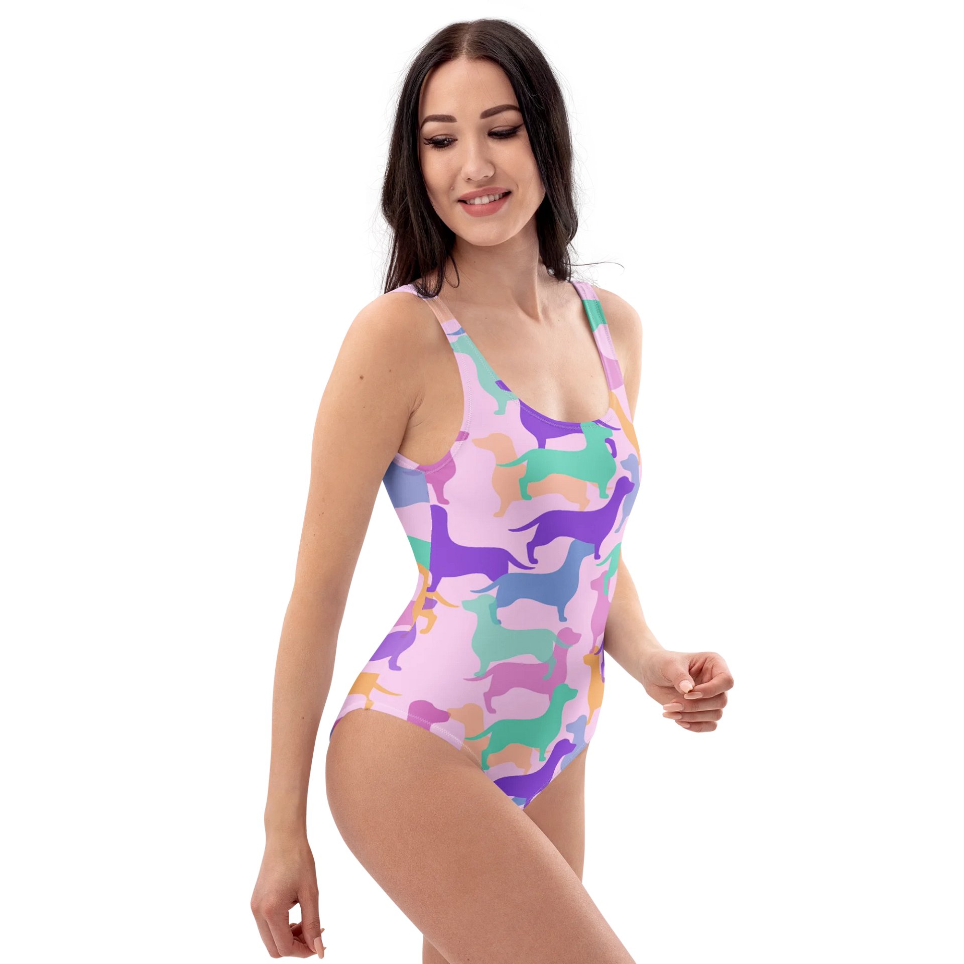 Dachshund Hughie All-Over Print Swimsuit product image (3)