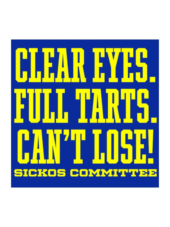 Clear Eyes. Full Tarts. Can't Lose! Sticker 2 Sizes product image (2)