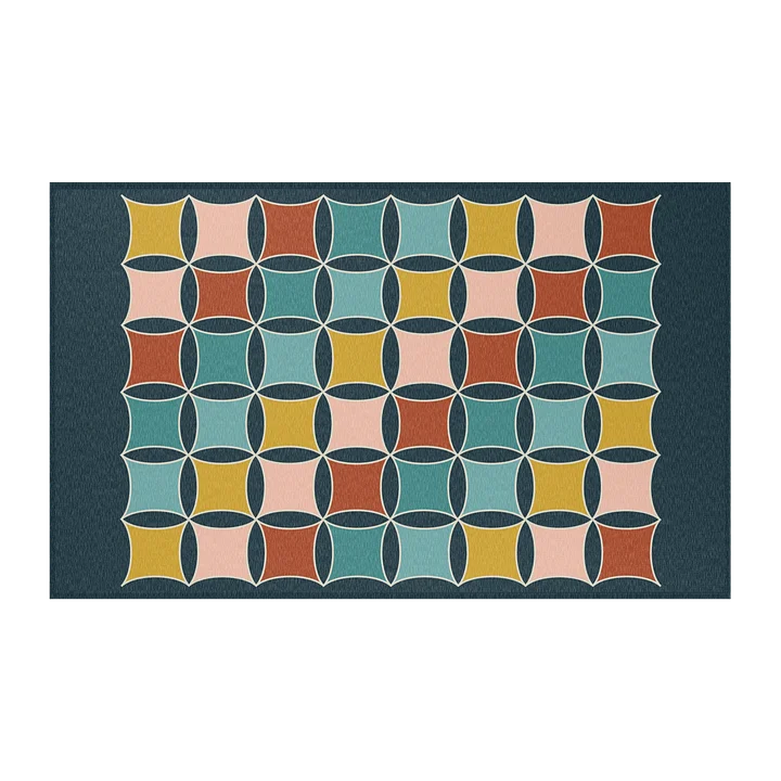 Mid Modern Century Inspired Chenille Area Rug - Retro product image (2)