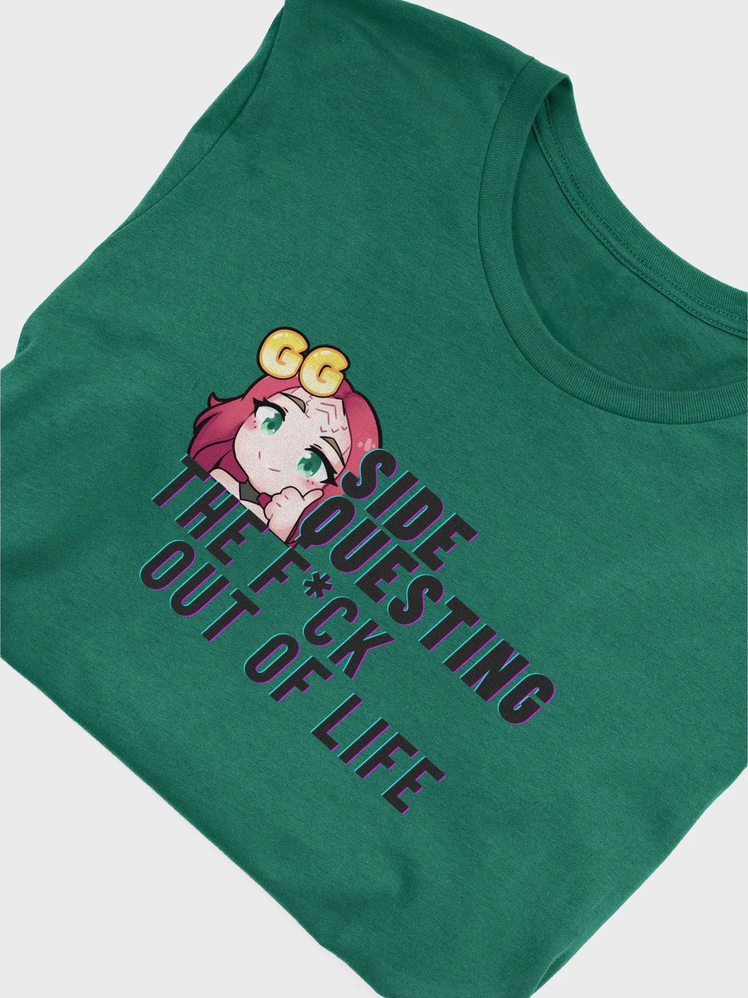 Pop Warrior Side Questing (Black Text) T-Shirt product image (5)