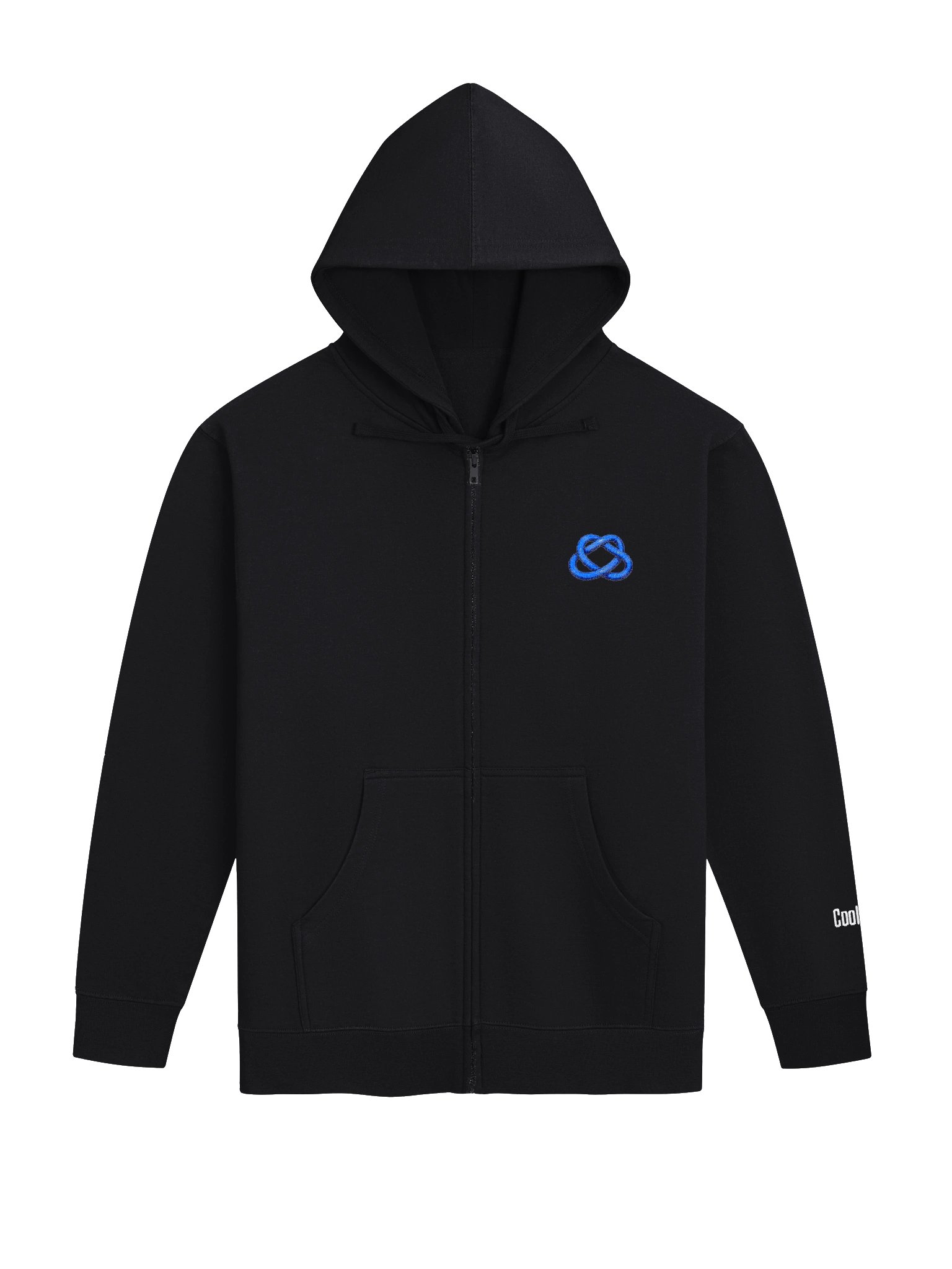 Interlinked Knot Minimal Zip-Up Unisex Hoodie product image (1)