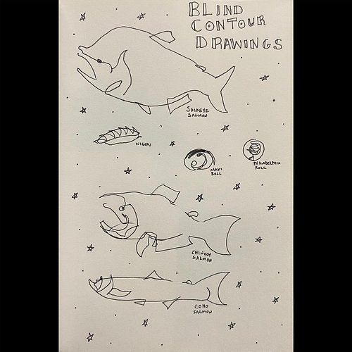 i dont have any other ideas ☆ #artist #art #contourdrawing #blindcontourdrawing #fishdrawing #sketchbook