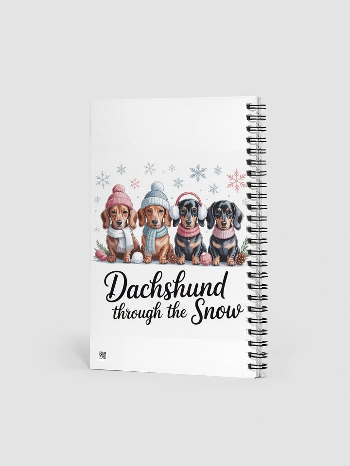 Dachshund Through The Snow Spiral Notebook product image (2)