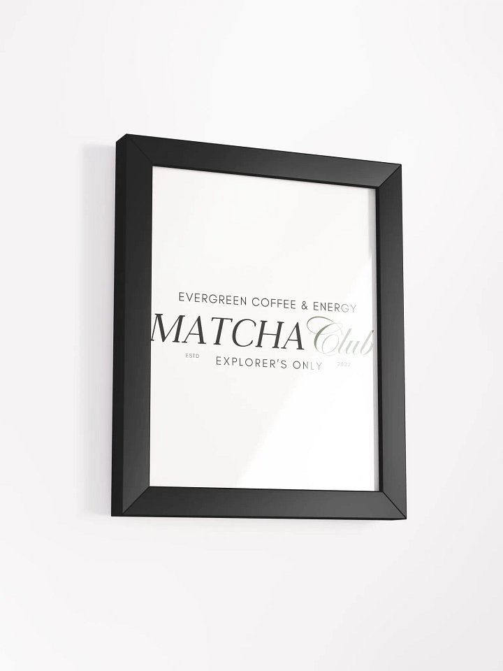 Matcha Club Poster | Sip Society product image (1)