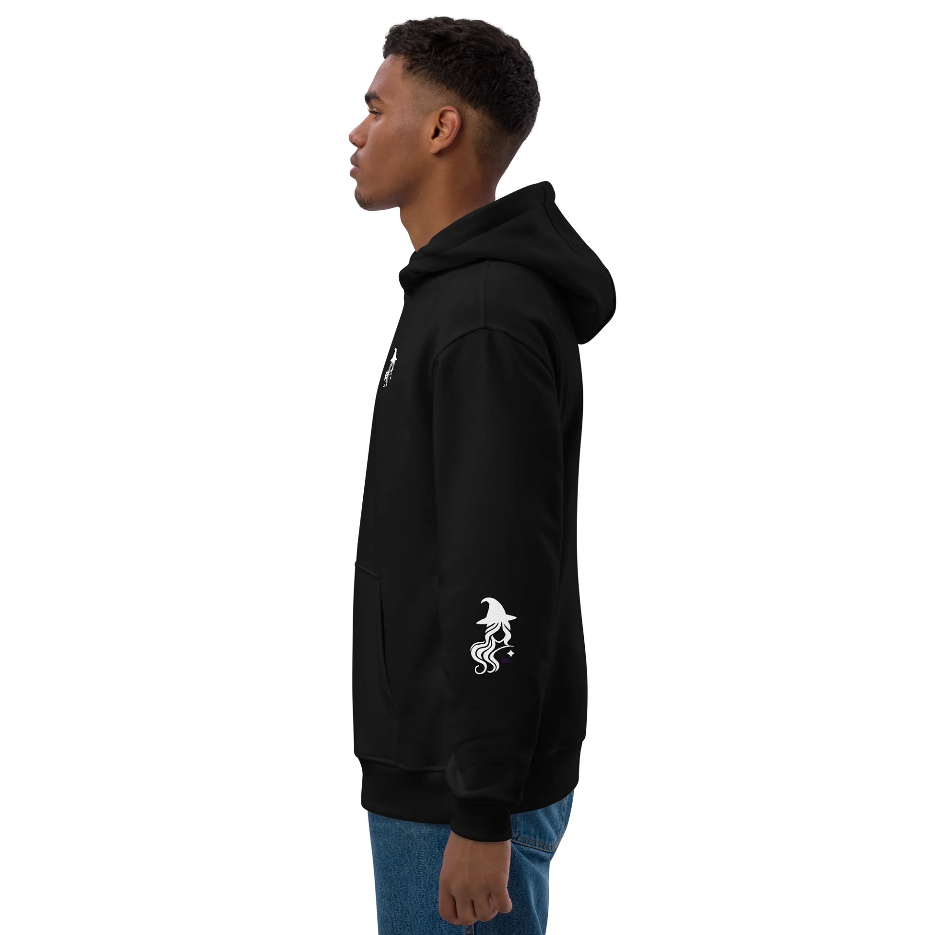 White Tiger Bloom hoodie - Black product image (3)