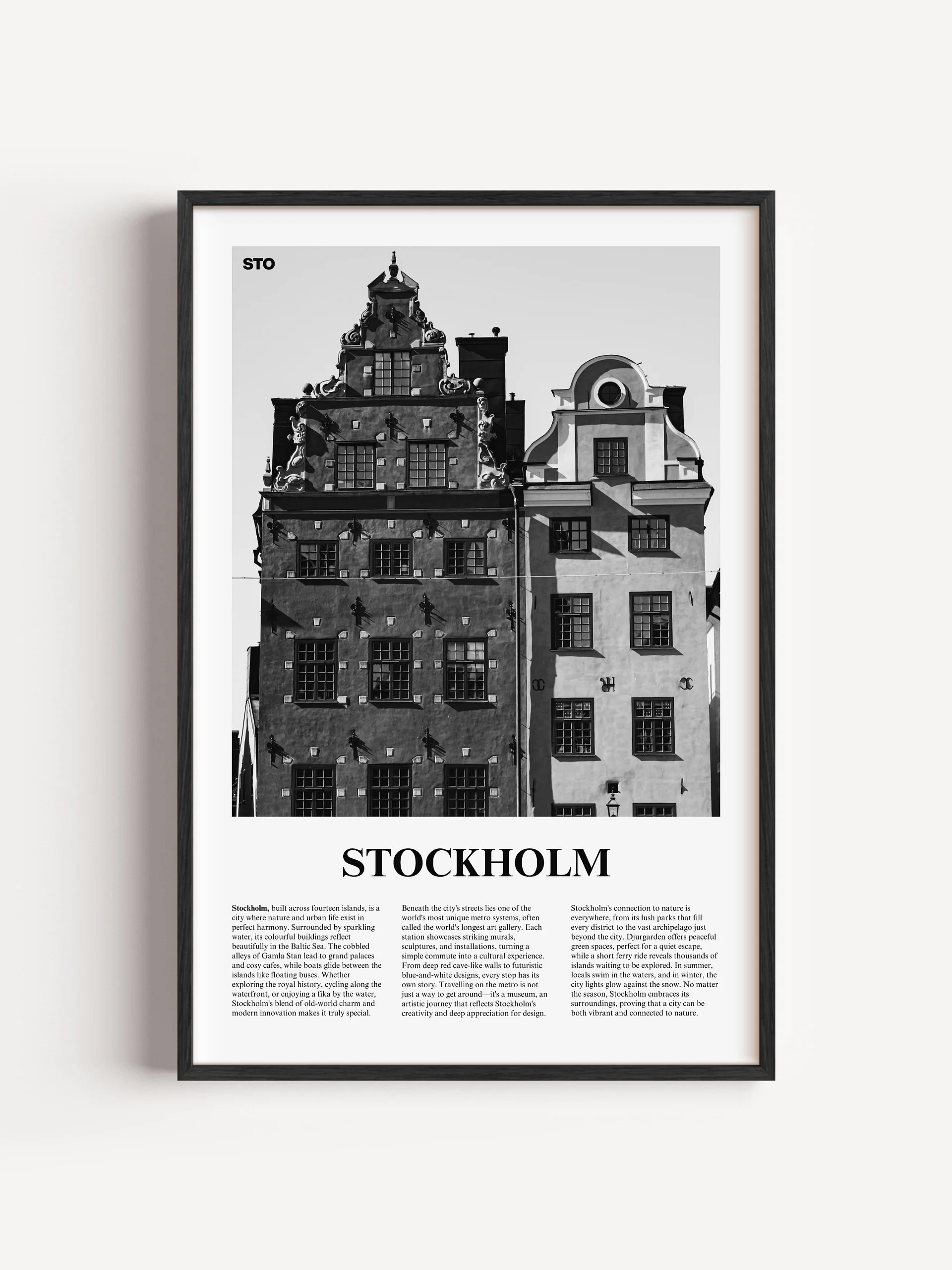 Stockholm 01 Newspaper Poster product image (1)