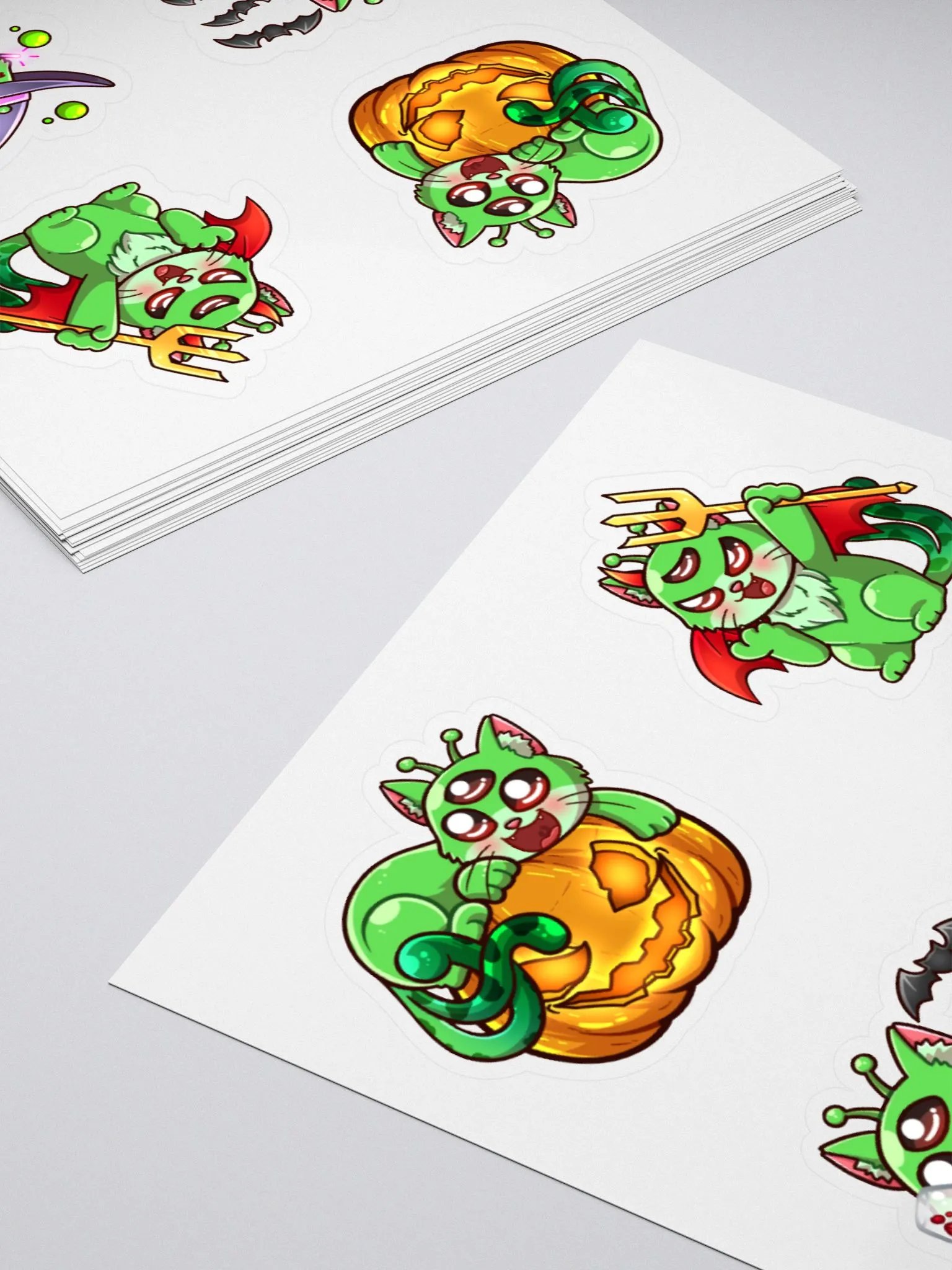Halloween Cosmos Cat Stickers product image (4)