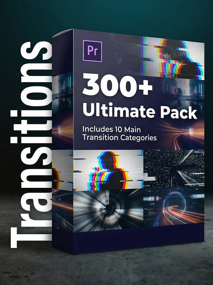 300+ Cinematic Transitions for Premiere Pro product image (1)