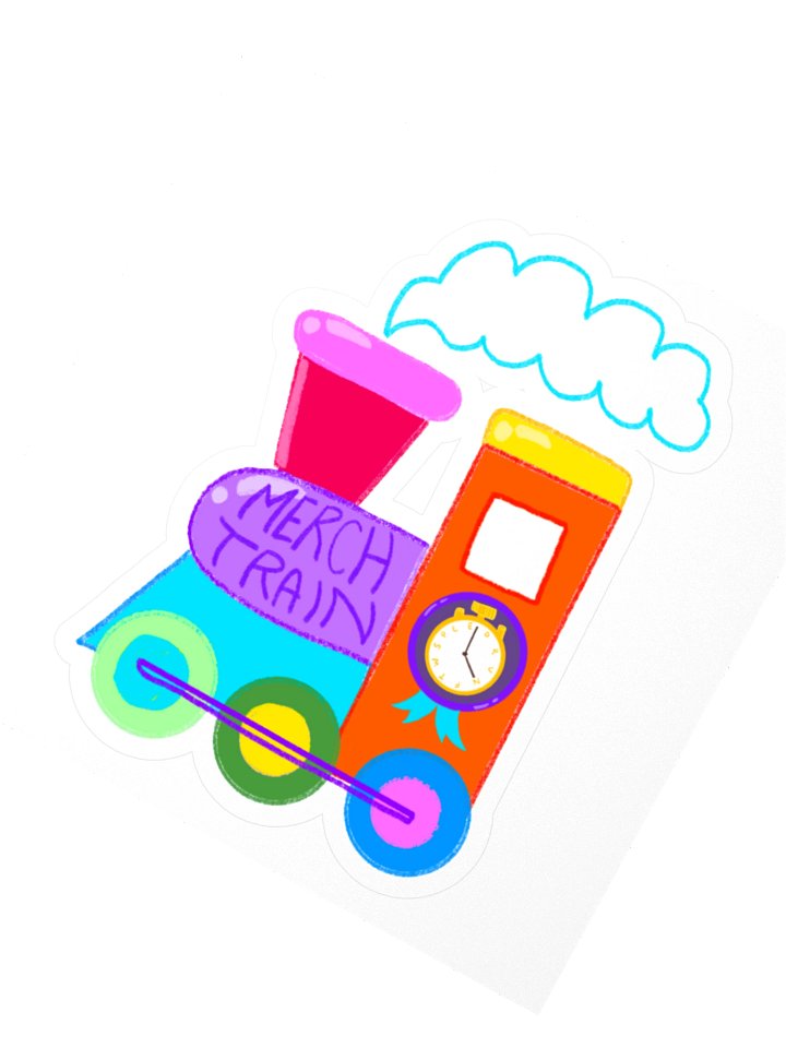 Shelf 2 : Medium Merch Train Engine Sticker product image (2)