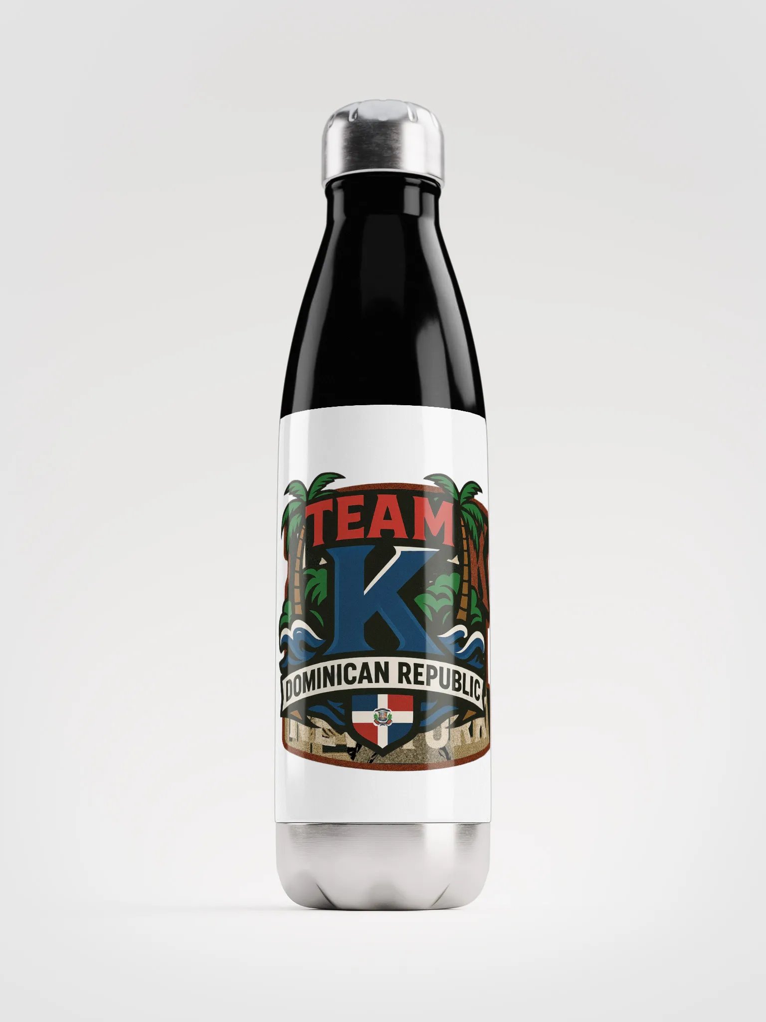 TEAM K Dominican Republic Stainless Steel Water Bottle product image (1)