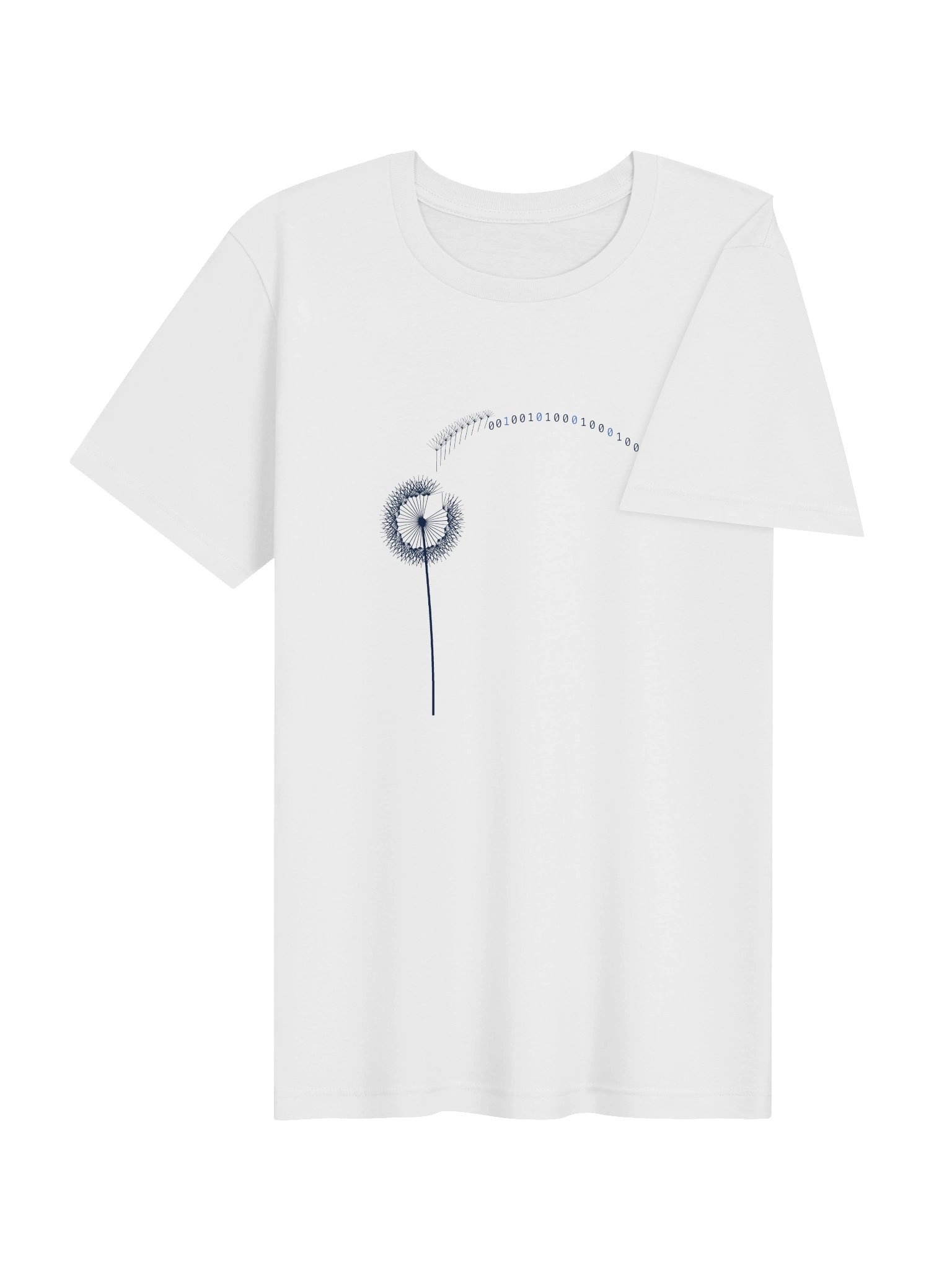 VIDANALYTICA INC Tee - Binary Dandelion White product image (4)