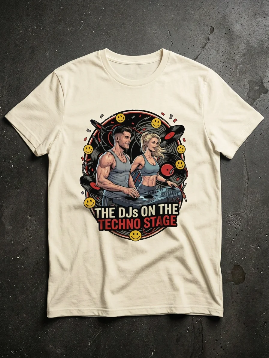 The DJs on the Techno Stage Double Sided product image (1)
