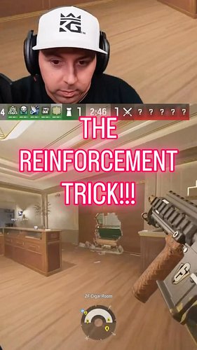 THE REINFORCEMENT TRICK!!! #rainbowsixsiege #rainbowsix #r6 #r6s #gaming