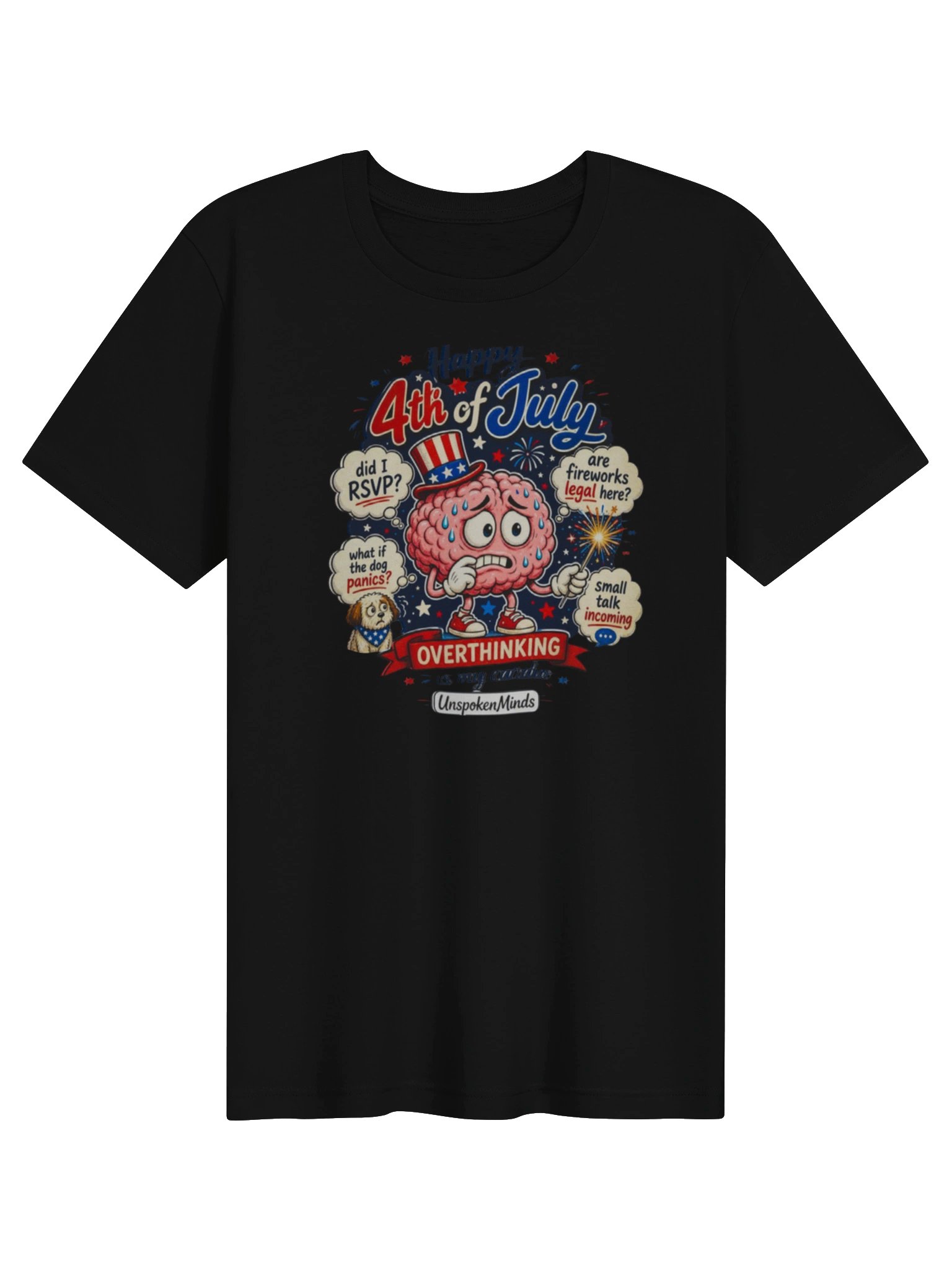 Happy 4th of July Overthinking Tee product image (1)