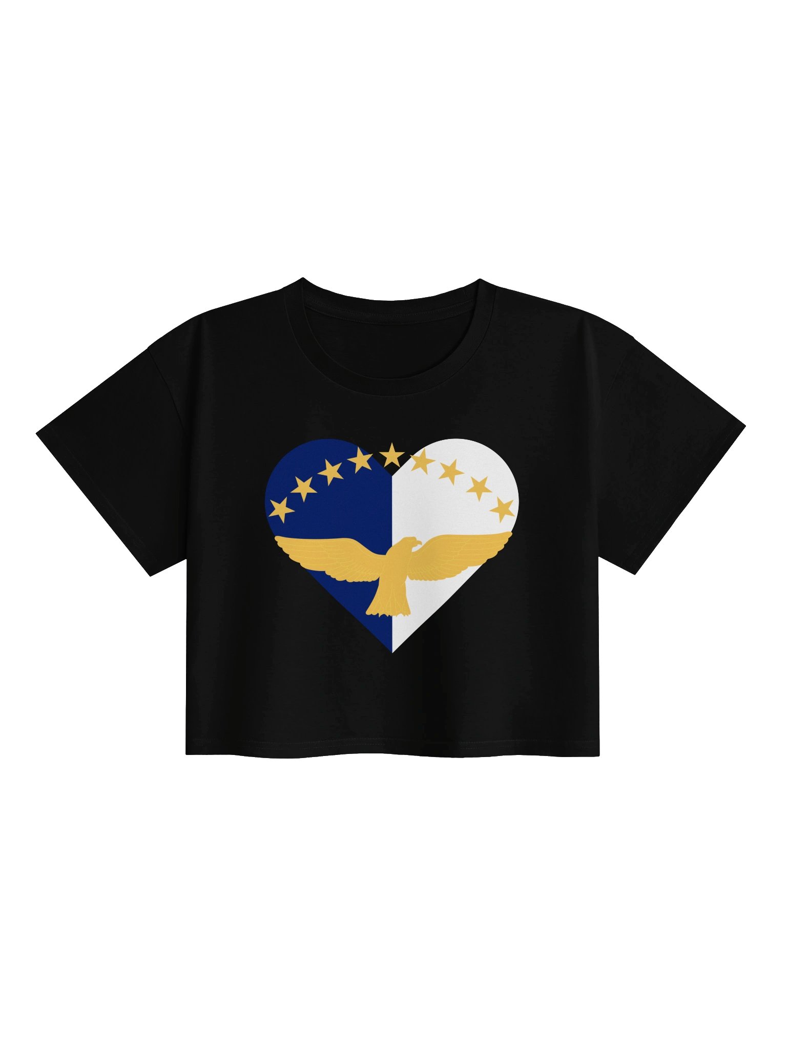 azores flag heart crop tee product image (1)