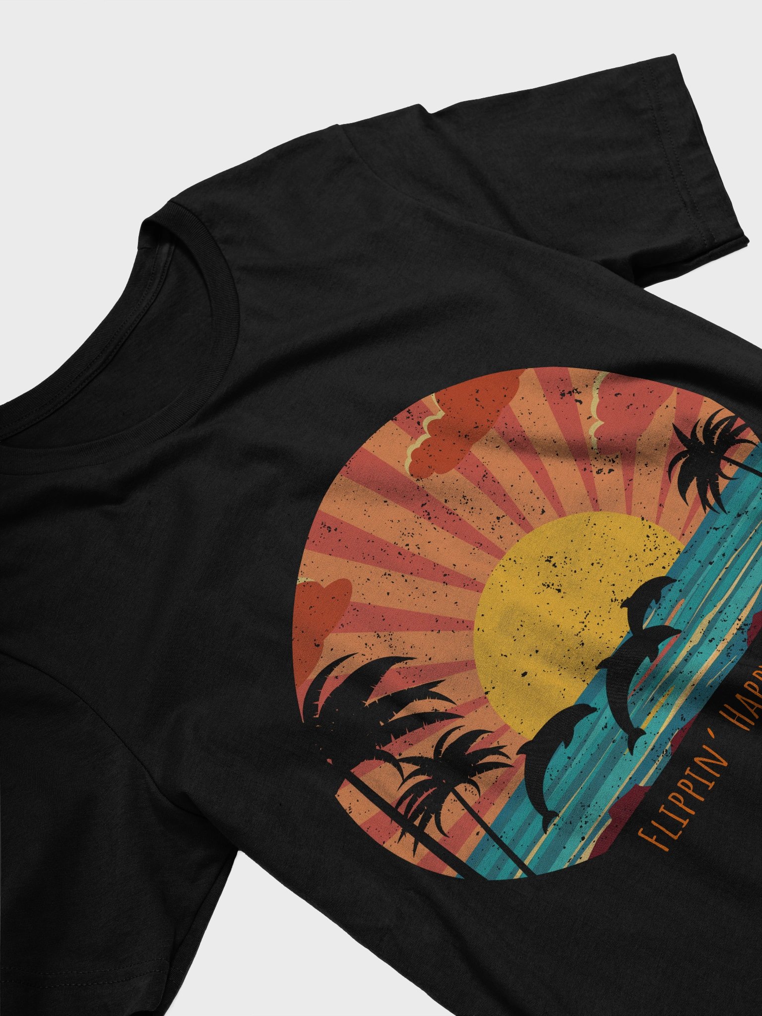 Flippin’ Happy Today – Dolphin T-Shirt 🐬 product image (2)