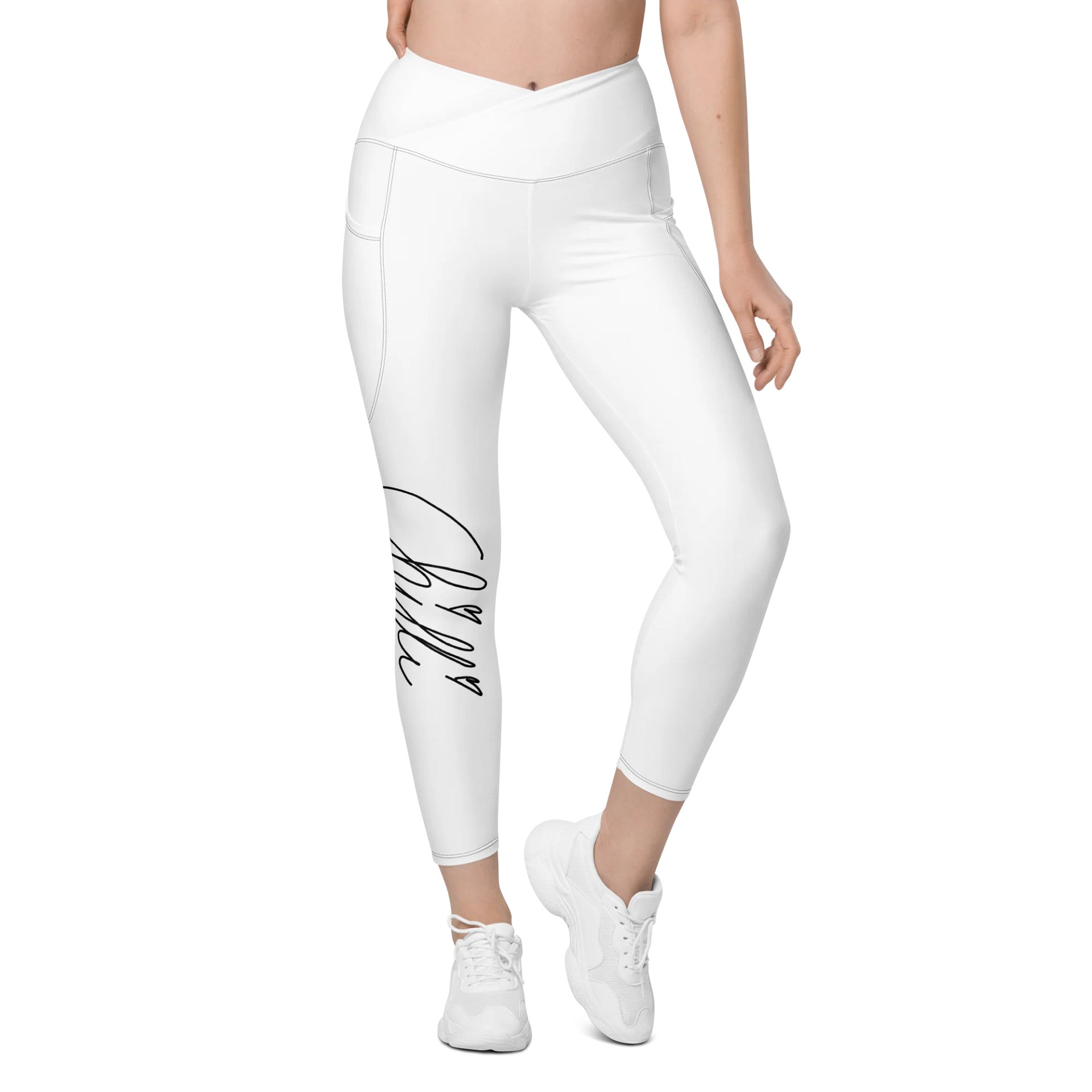 Crossover-Leggings mit Sonnenschutz und Taschen product image (6)