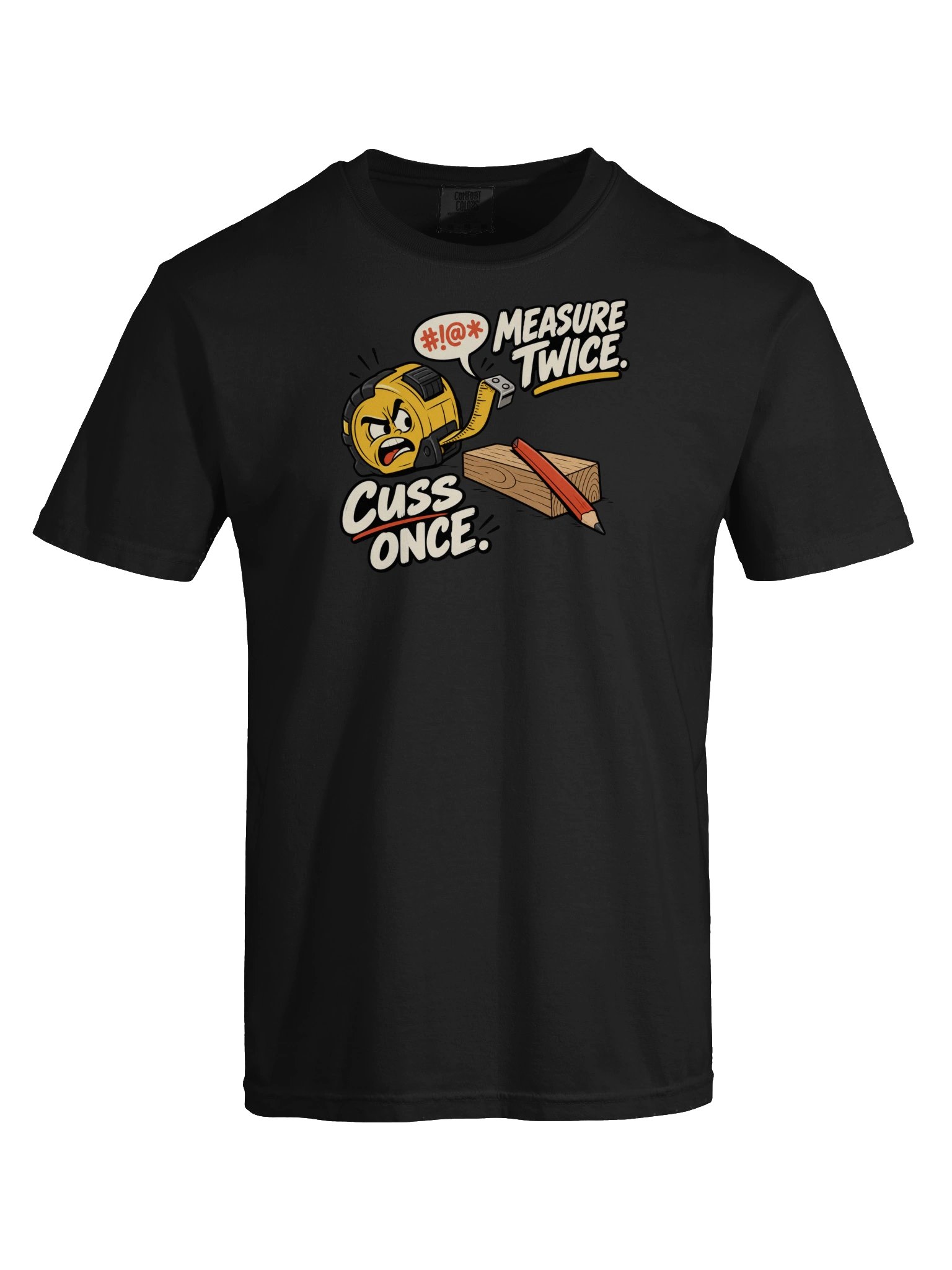 "I'd Rather Be in the Garage" Heavyweight T-Shirt (Midnight Black) product image (9)