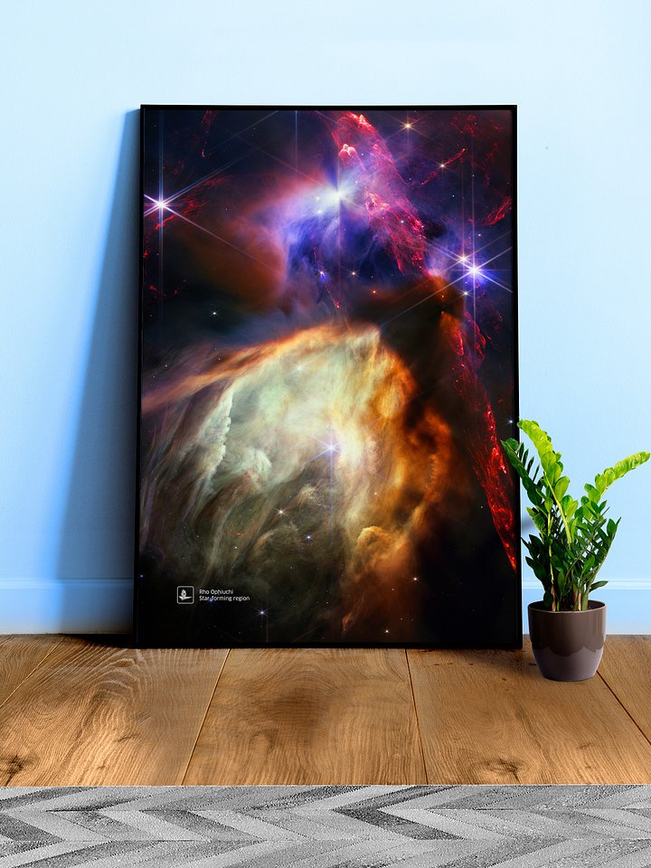 Rho Ophiuchi (James Webb/JWST), Star-forming region (James Webb/JWST) — space poster, science poster product image (2)