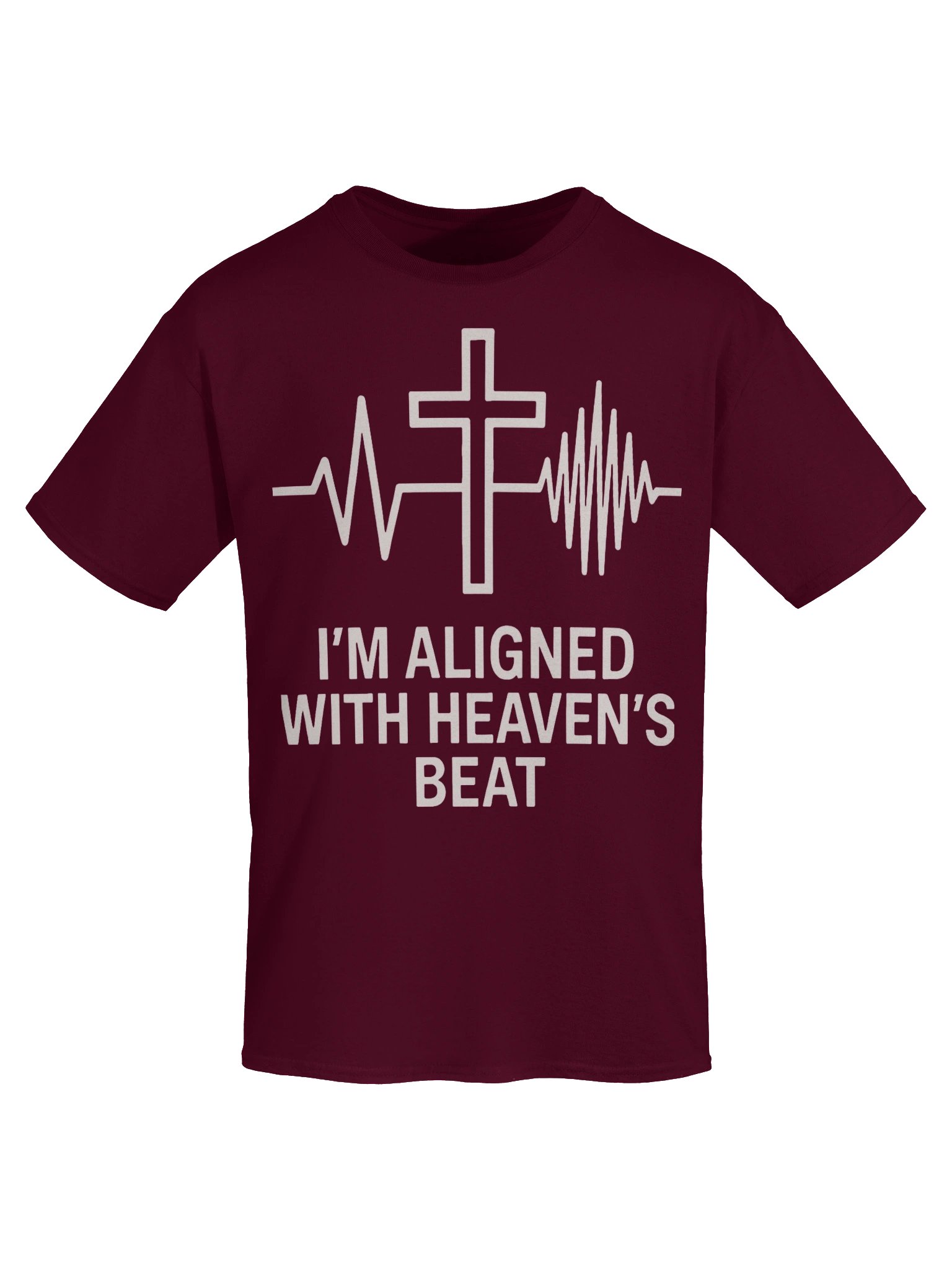 I’m Aligned With Heaven’s Beat Christian T-Shirt | Faith, Worship & Spiritual Alignment Tee product image (55)