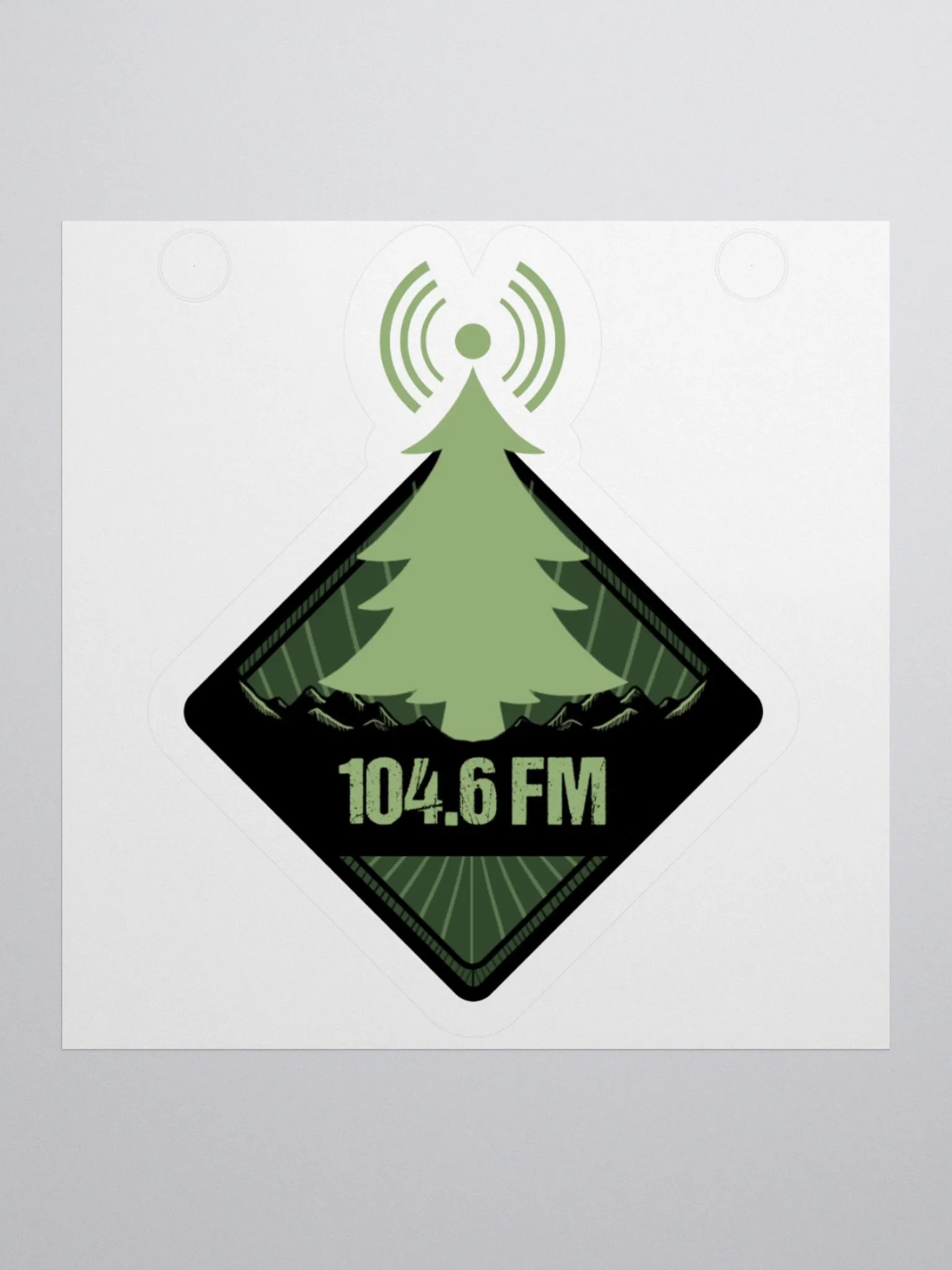 104.6 FM Kisscut Sticker product image (1)