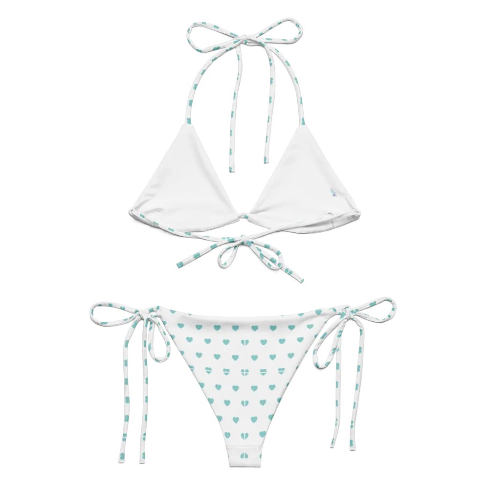Pastel Heart Seamless Pattern String Bikini - v10 product image (6)