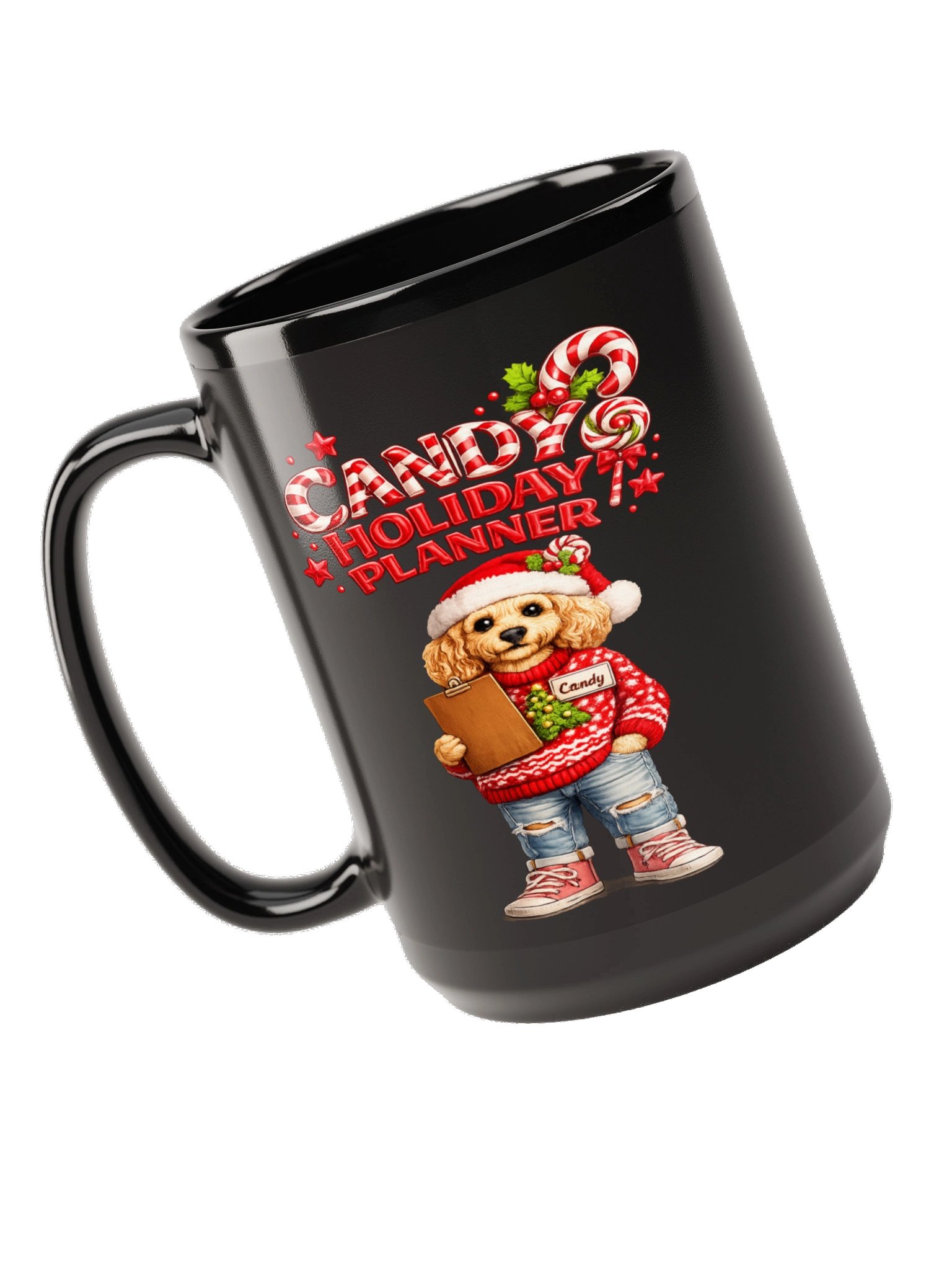 Candy Holiday Planner Black Mug product image (5)