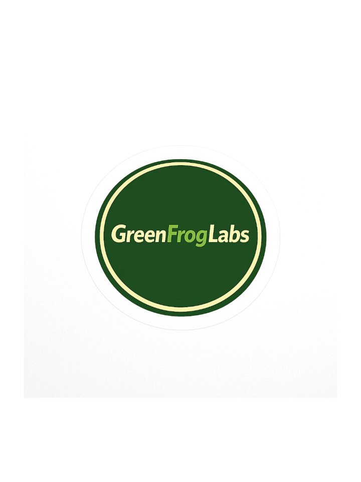 GreenFrogLabs Clean Logo Sticker product image (1)