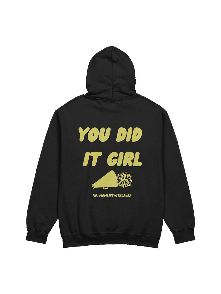 You Did it Girl Cheer Hoodie - Black/Yellow product image (2)
