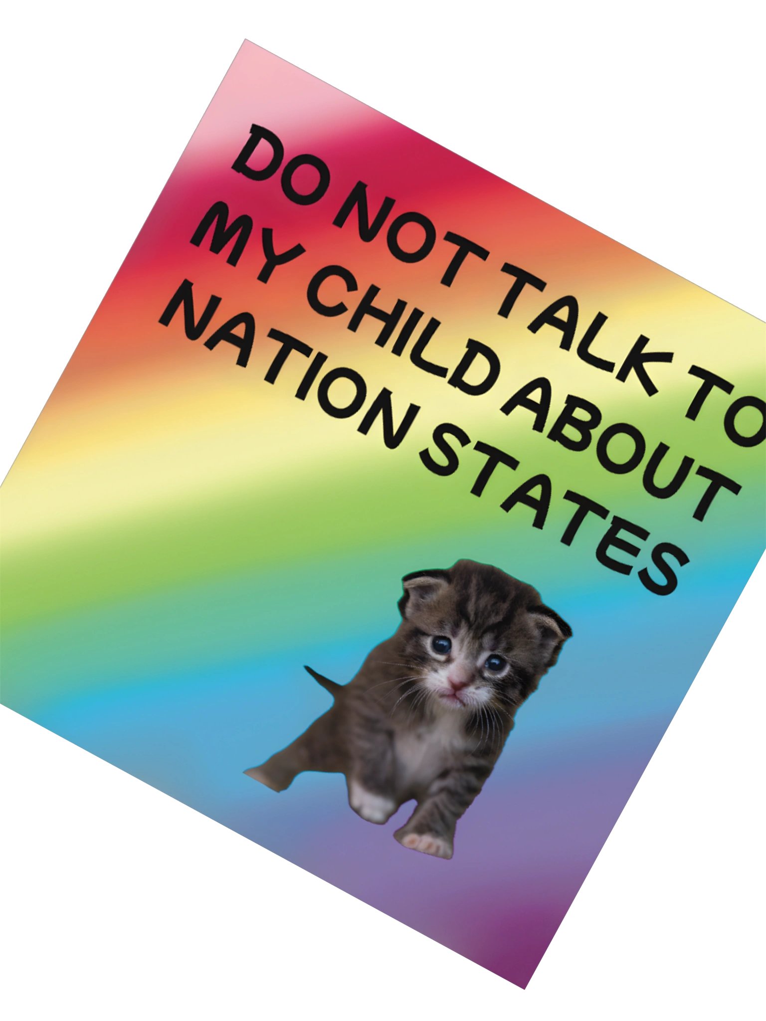 Do Not Talk To My Child About Nation States Sticker product image (5)