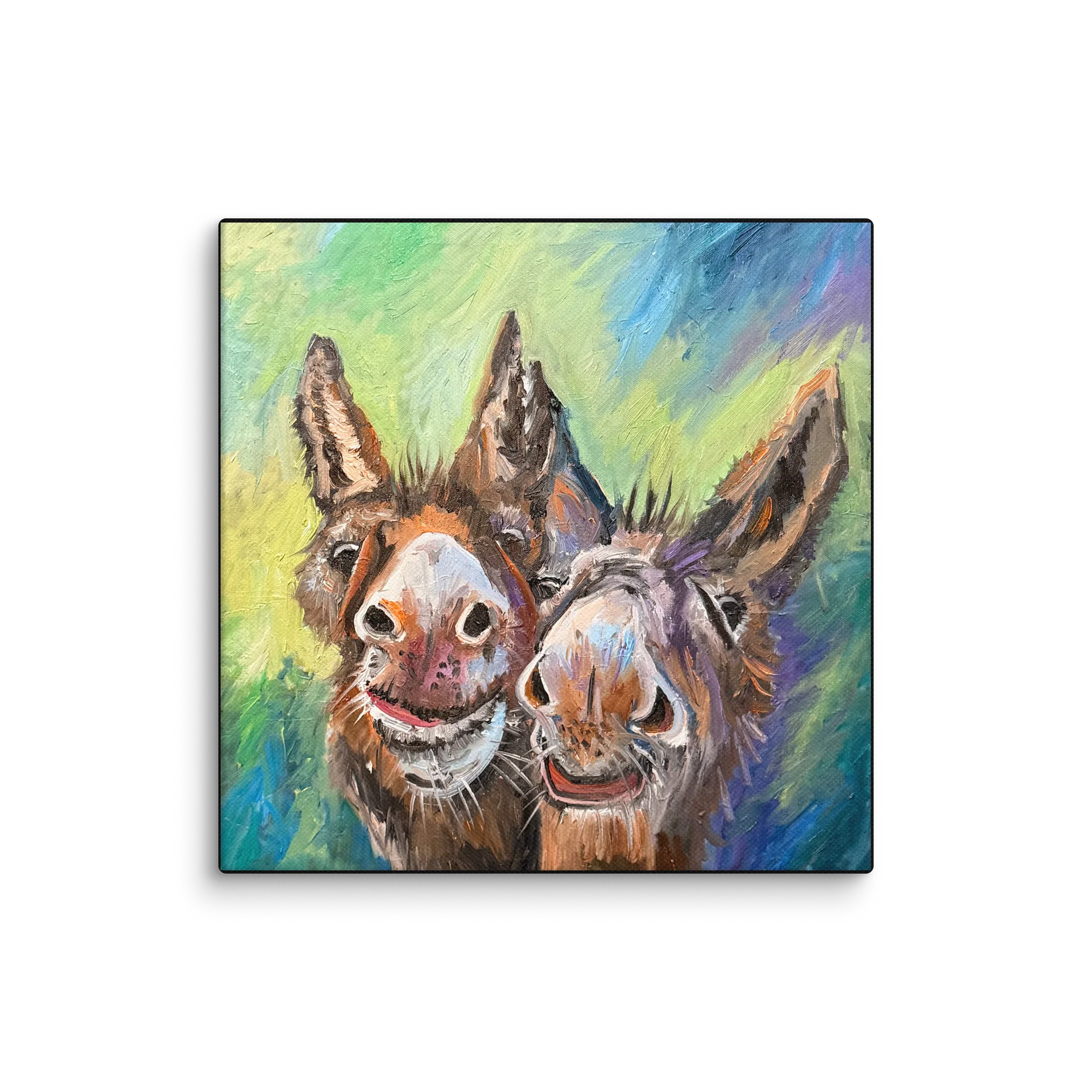 Two Donkeys - Giclee Canvas product image (1)