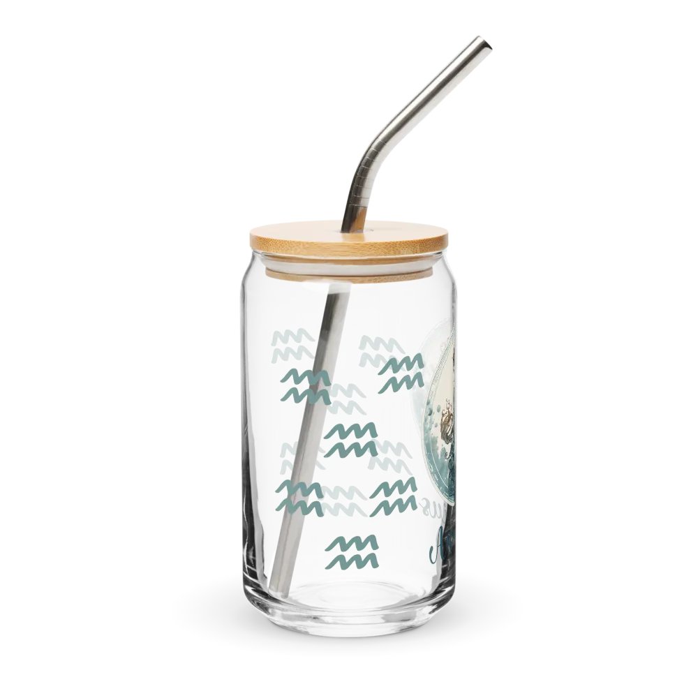 Aquarius Zodiac Glass Can Sipper product image (5)