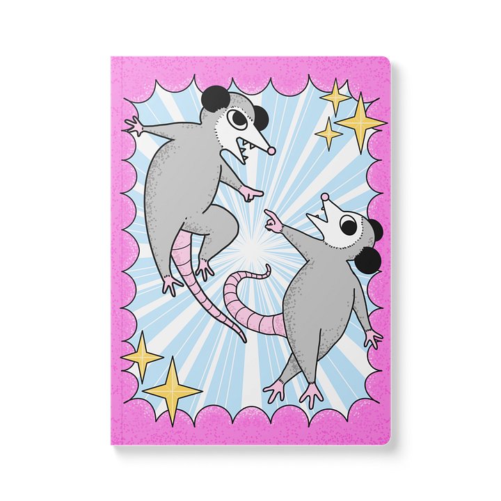 Pink Opossum Burst Journal product image (1)