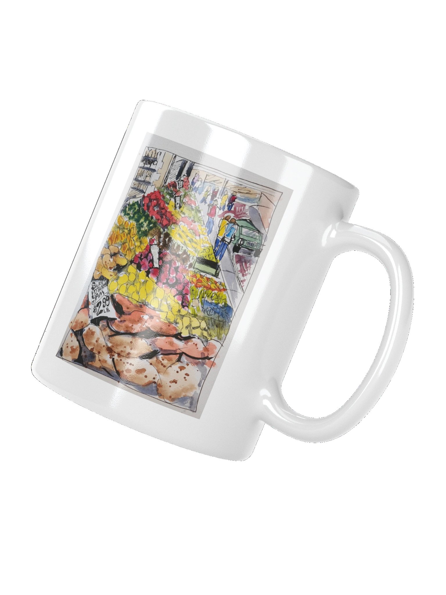 Pike Place Market - White Glossy Mug product image (4)