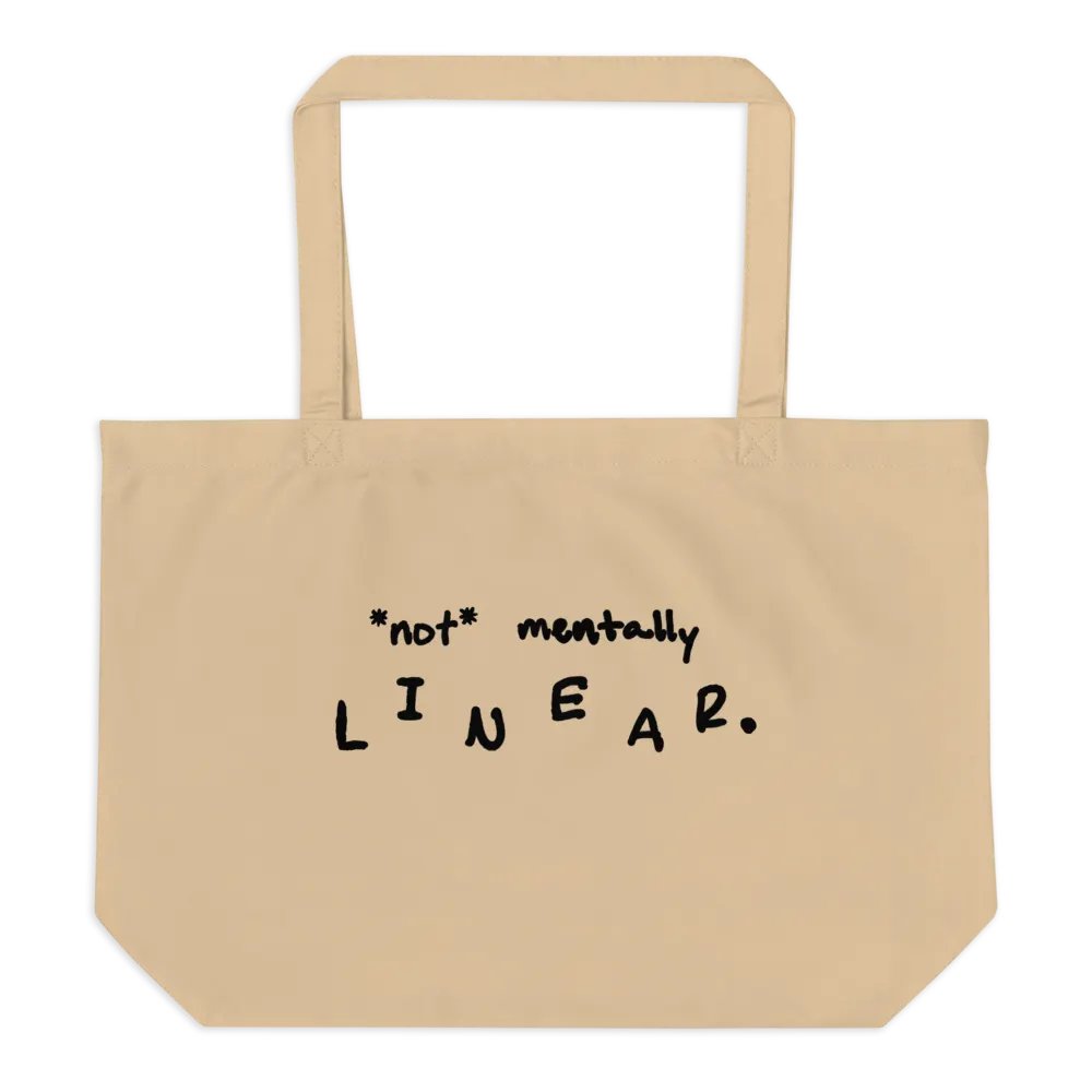 *not* mentally linear eco tote product image (1)
