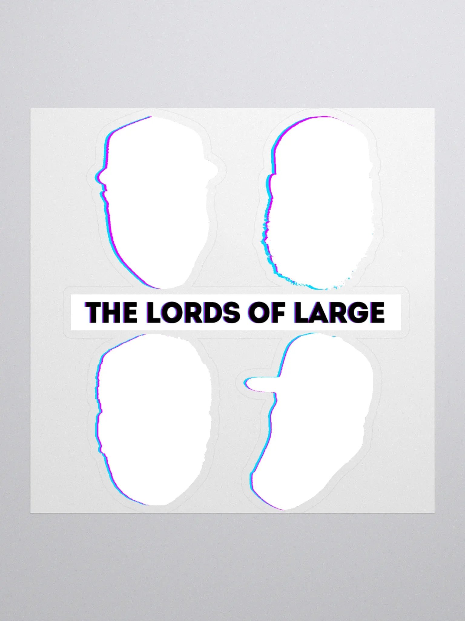 The Lords of Large Sticker white product image (1)