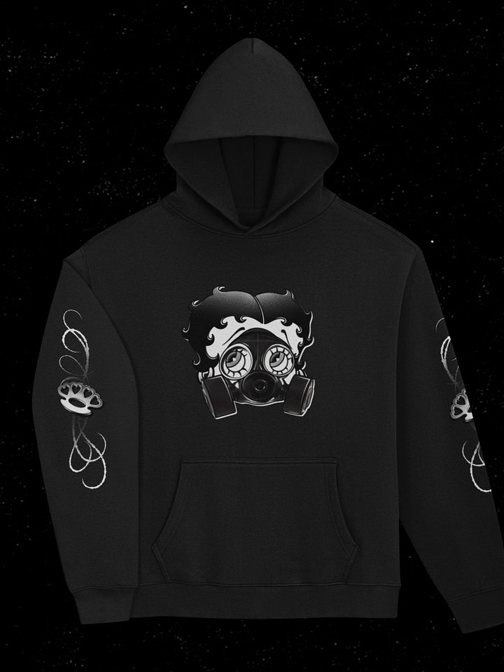 6ixblades Boop Gas Mask Hoodie product image (2)