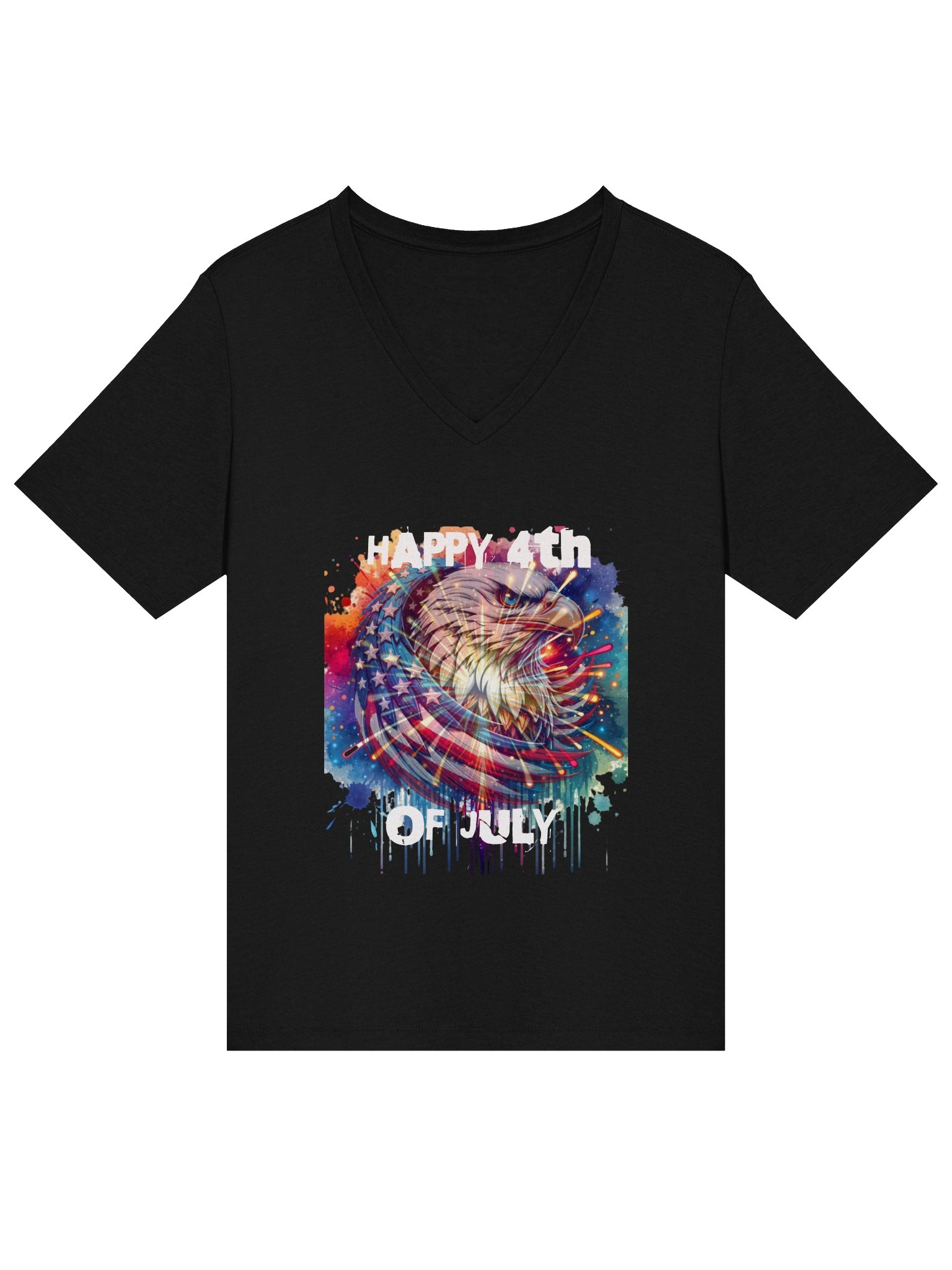 Womans V neck 4th Of July product image (1)