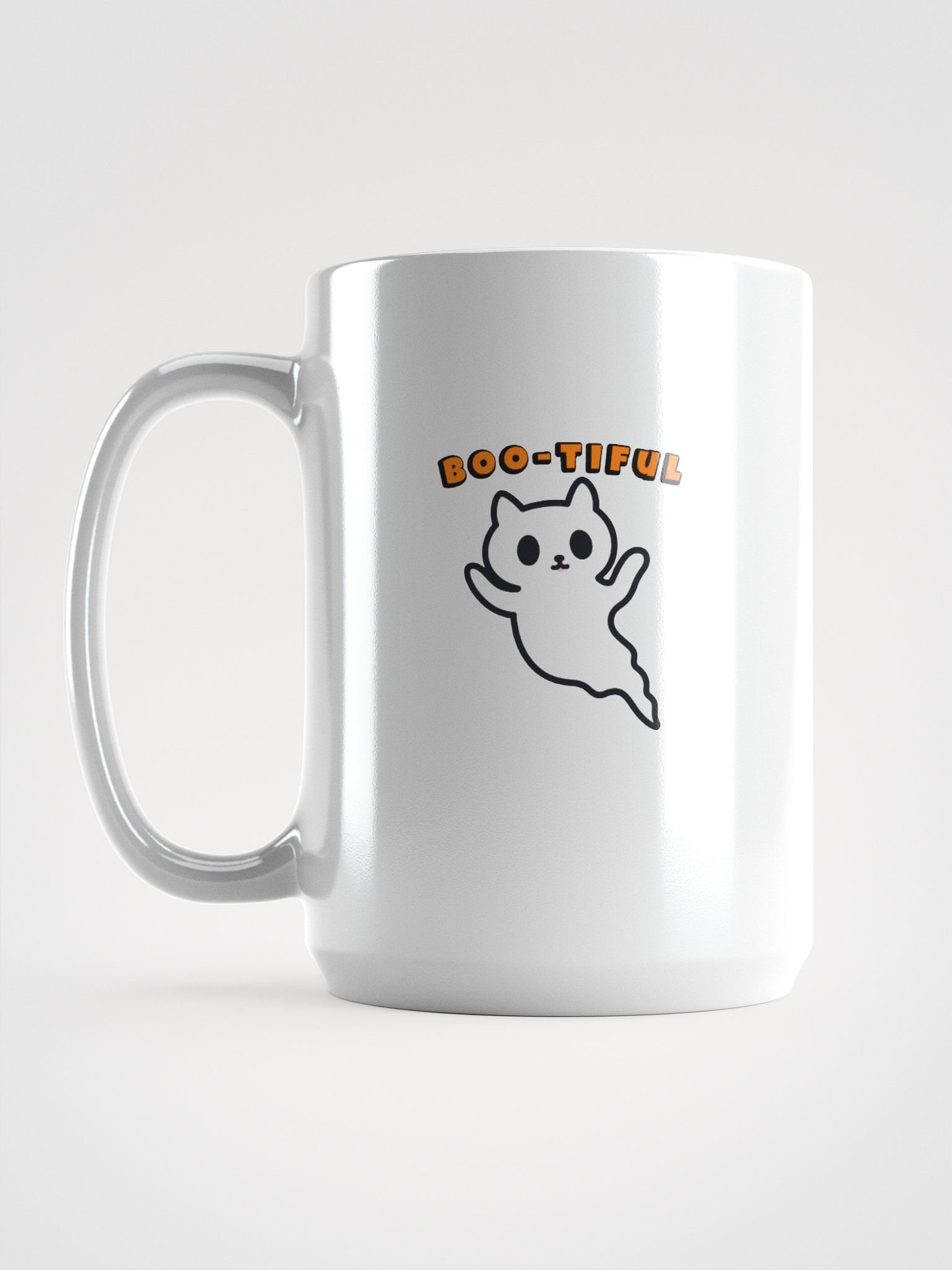 BOO-TIFUL Ghost White Glossy Mug product image (1)