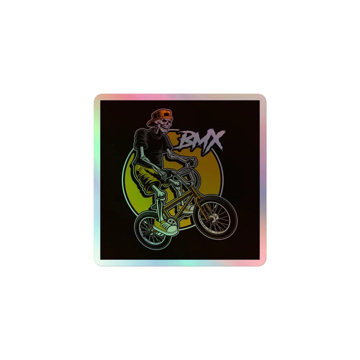 Skeleton BMX Holographic Sticker Sheet product image (1)