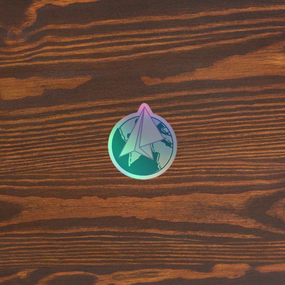 Nomadic Activist Logo Holographic Sticker product image (3)
