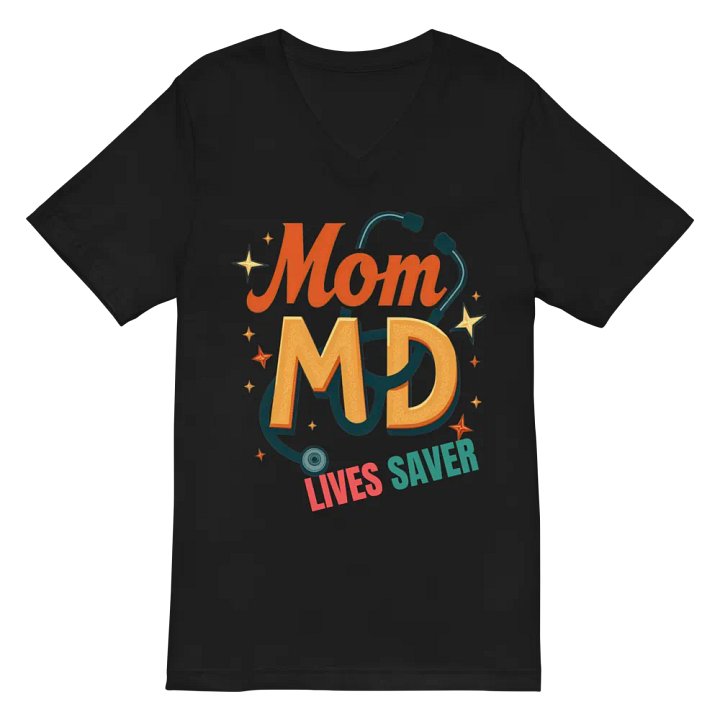 Mom MD, LIVESAVER V-Neck Tee product image (3)