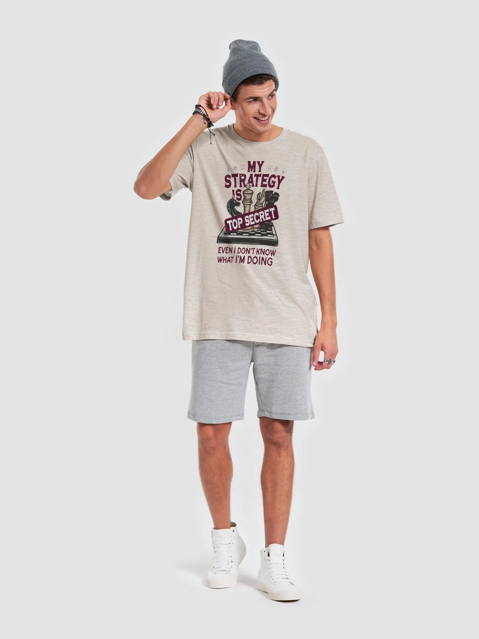 My Strategy Is Top Secret – Funny Chess T-Shirt product image (7)