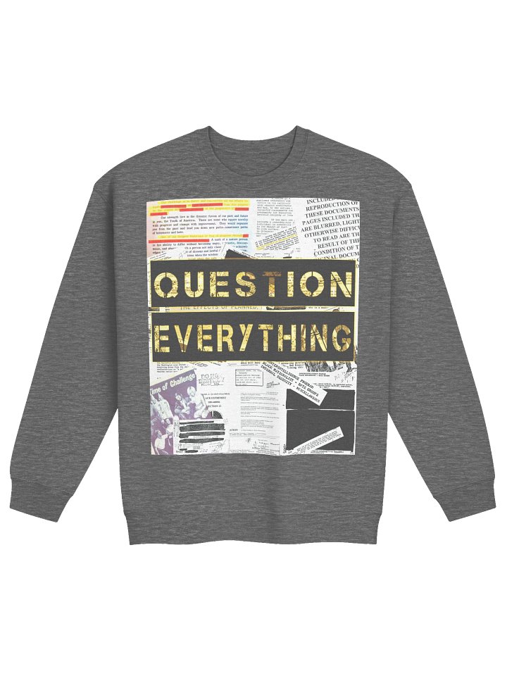 QUESTION EVERYTHING - SWEATSHIRT (FRONT ONLY) product image (13)