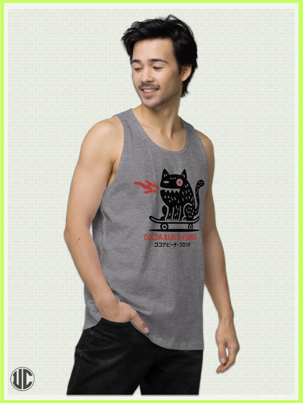 Cocoa Beach Skater – Men’s Tank Top product image (4)
