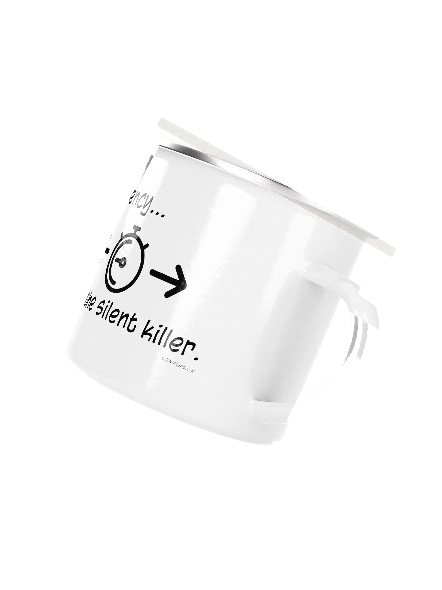 Latency… The Silent Killer (Enamel Camp Mug) product image (3)