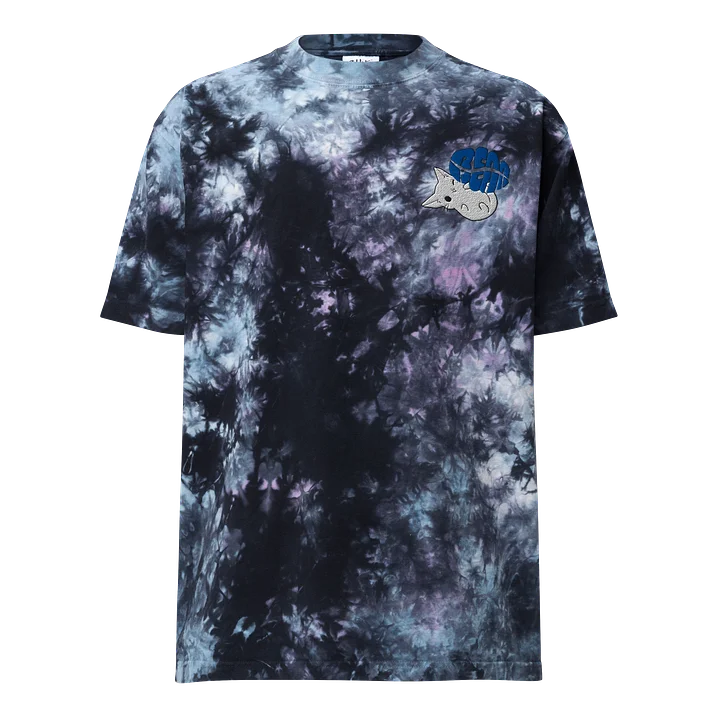 Dark Bean Cat Nap Logo Embroidered Tie Dye T-Shirt product image (3)